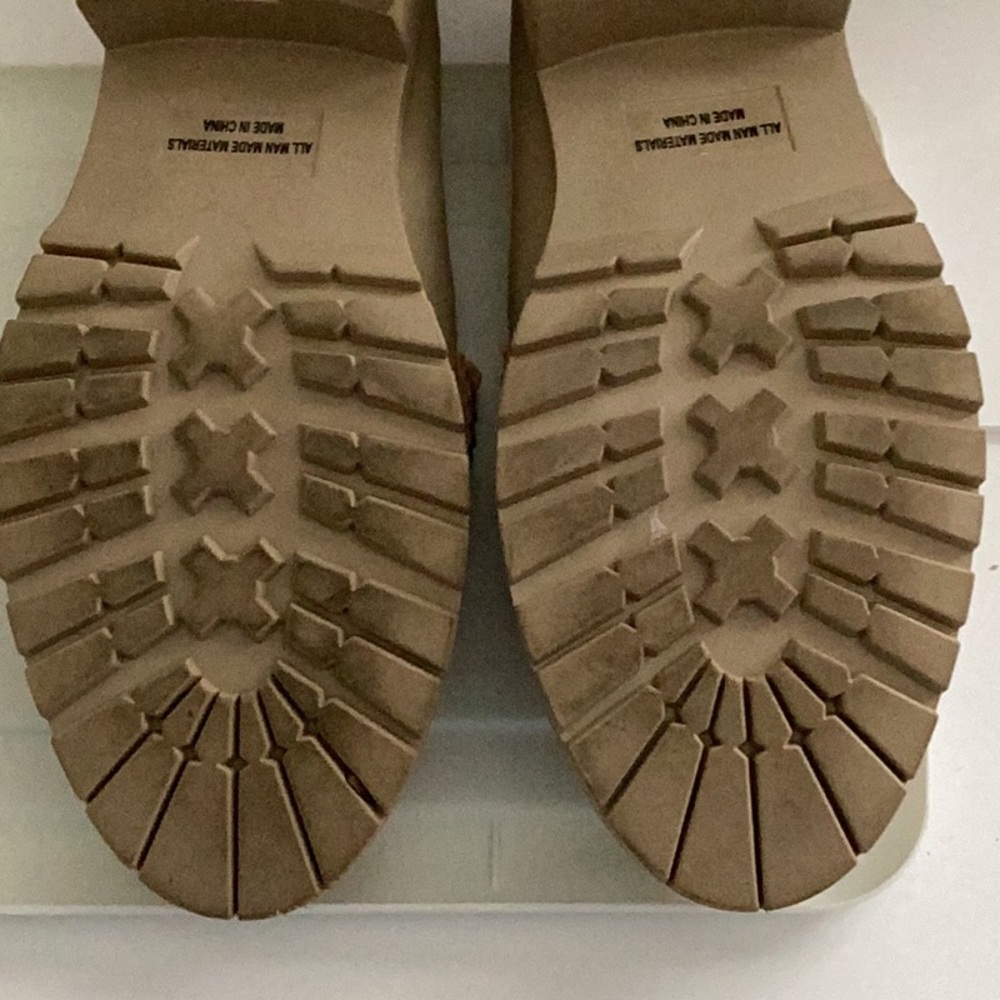 Dolce Vita Elias Platform Penny Loafers, Beige Suede, Size 8 - Picture 5 of 8
